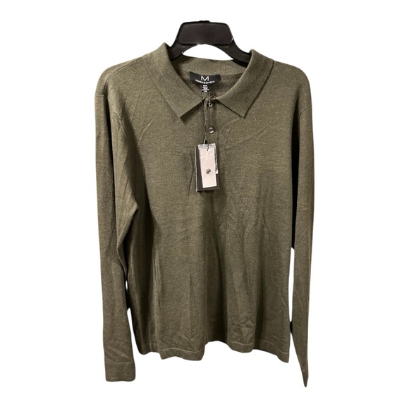 Magaschoni Other - NWT Magaschoni Olive Green Long Sleeve Shirt Size M